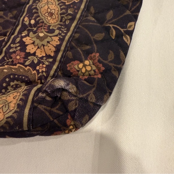 Vera Bradley Cosmetic Pouch in Vintage Retired Black Walnut Pattern - Picture 4 of 9